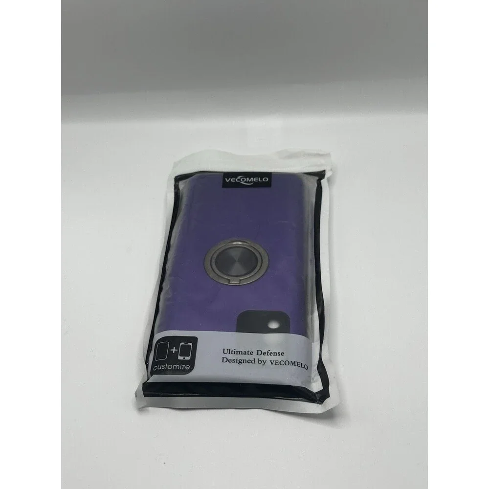 Samsung Galaxy A42 5G Case Purple Shockproof Ring Holder Slim Cover
